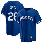 KC.Royals #28 Kyle Isbel Player Royal Game Home Gdoa Stitched Jerseys