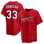 St. Louis Cardinals #33 Brendan Donovan Player Red Home Game Fdoa Stitched Jerseys