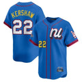LA.Dodgers #22 Clayton Kershaw Player Blue All-Star Limited Home Fdoa Stitched Jerseys