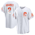 SF.Giants #2 Willy Adames Player White City Connect Home Game Fdoa Stitched Jerseys