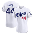 LA.Dodgers #44 Andy Pages Player White Limited Elite Home Fdoa Stitched Jerseys