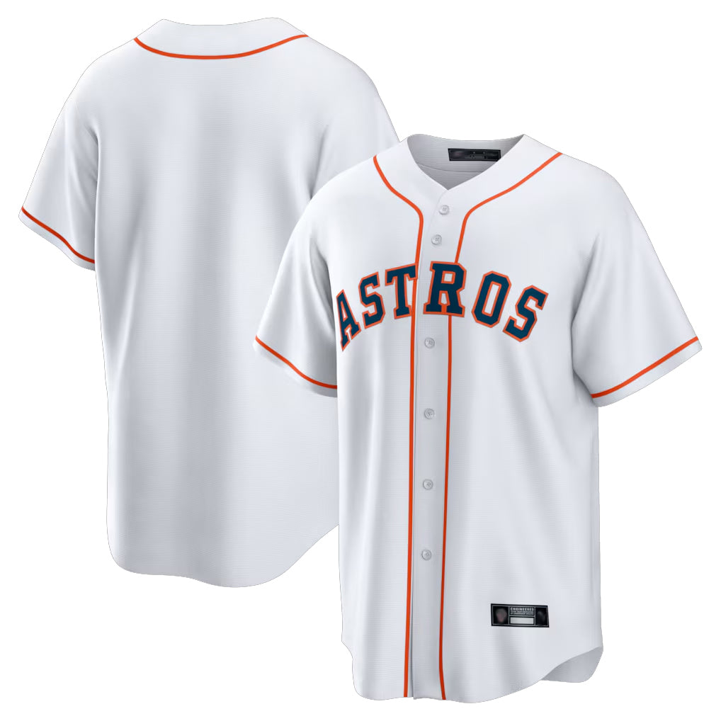 H.Astros ## Astros Blank Player White Home Game Gdoa Stitched Jerseys
