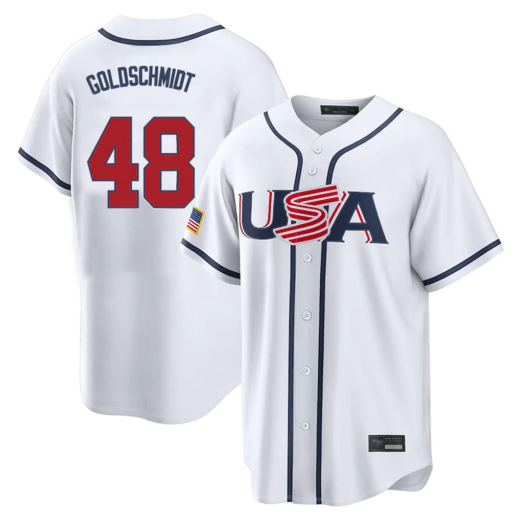 NY.Yankees #48 Paul Goldschmidt Player White USA 2026 World Classic Limited Game Fdoa Stitched Jerseys