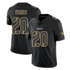 NO.Saints #20 Pete Werner Player Black Impact Limited Home Game Gdoa Stitched Jerseys