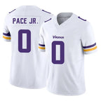 M.Vikings #0 Ivan Pace Jr. Player White Limited Vapor F.U.S.E. Home Game Gdoa Stitched Jerseys
