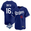 LA.Dodgers #16 Will Smith Player Royal World Series Meet Limited Home Fdoa Stitched Jerseys