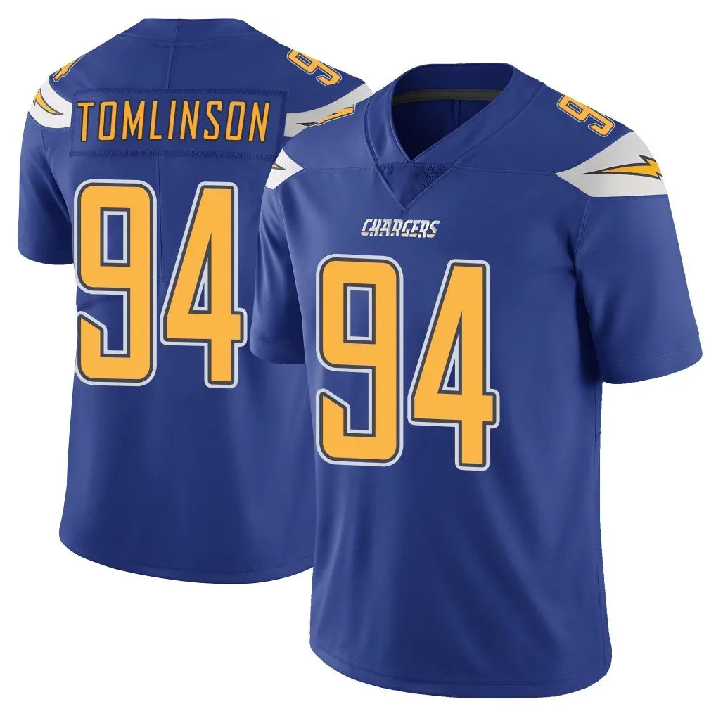 LA.Chargers #94 Dalvin Tomlinson Player Royal Limited Color Rush Vapor Untouchable Home Game Gdoa Stitched Jerseys
