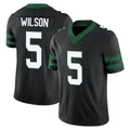 NY.Jets #5 Garrett Wilson Player Black Limited Legacy Vapor F.U.S.E. Home Game Gdoa Stitched Jerseys