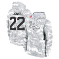 D.Broncos #22 Brandon Jones Player Arctic Camo Salute to Service Hoodies Limited Game Gdoa Stitched Jerseys