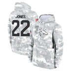D.Broncos #22 Brandon Jones Player Arctic Camo Salute to Service Hoodies Limited Game Gdoa Stitched Jerseys