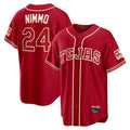 T.Rangers #24 Brandon Nimmo Player Red 2026 City Connect Fdoa Stitched Jerseys