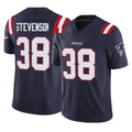 NE.Patriots #38 Rhamondre Stevenson Player Navy Limited Vapor F.U.S.E. Home Game Gdoa Stitched Jerseys