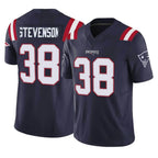 NE.Patriots #38 Rhamondre Stevenson Player Navy Limited Vapor F.U.S.E. Home Game Gdoa Stitched Jerseys