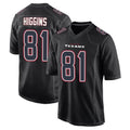 H.Texans #81 Jayden Higgins Player Black Fashion Home Game Gdoa Stitched Jerseys