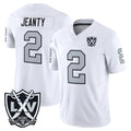 LV.Raiders #2 Ashton Jeanty Player White 2026 Vapor Limited Home Game Gdoa Stitched Jerseys