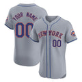 Custom NY.Mets Gray Road Limited Elite Home Game Any Name & NumberGdoa Stitched Jerseys