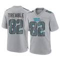 C.Panthers #82 Tommy Tremble Player Gray Atmosphere Fashion Game Gdoa Stitched Jerseys