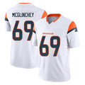 D.Broncos #69 Mike McGlinchey Player White Limited Vapor F.U.S.E. Home Game Gdoa Stitched Jerseys