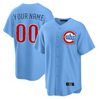 Custom C.Cubs Light Blue Home Game Any Name & Number Gdoa Stitched Jerseys