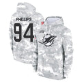 M.Dolphins #94 Jordan Phillips Player Arctic Camo Salute to Service Hoodies Limited Game Gdoa Stitched Jerseys