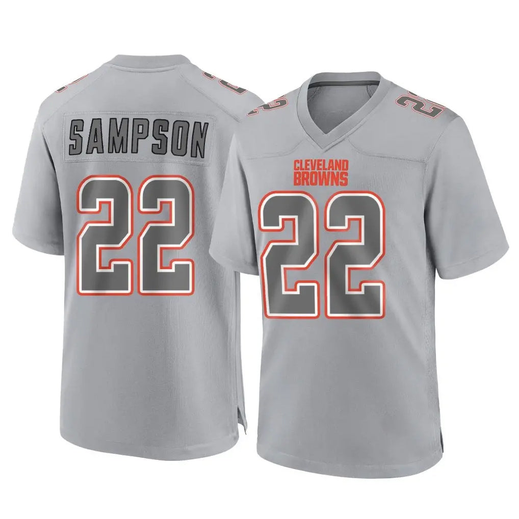 C.Browns #22 Dylan Sampson Player Gray Atmosphere Fashion Game Gdoa Stitched Jerseys