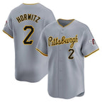 P.Pirates #2 Spencer Horwitz Player Gray Road Home Limited Fdoa Stitched Jerseys