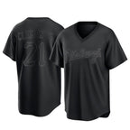 P.Pirates #21 Roberto Clemente Player Black Fashion Home Game Fdoa Stitched Jerseys