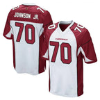 A.Cardinals #70 Paris Johnson Jr. Player White Cardinal Home Game Gdoa Stitched Jerseys