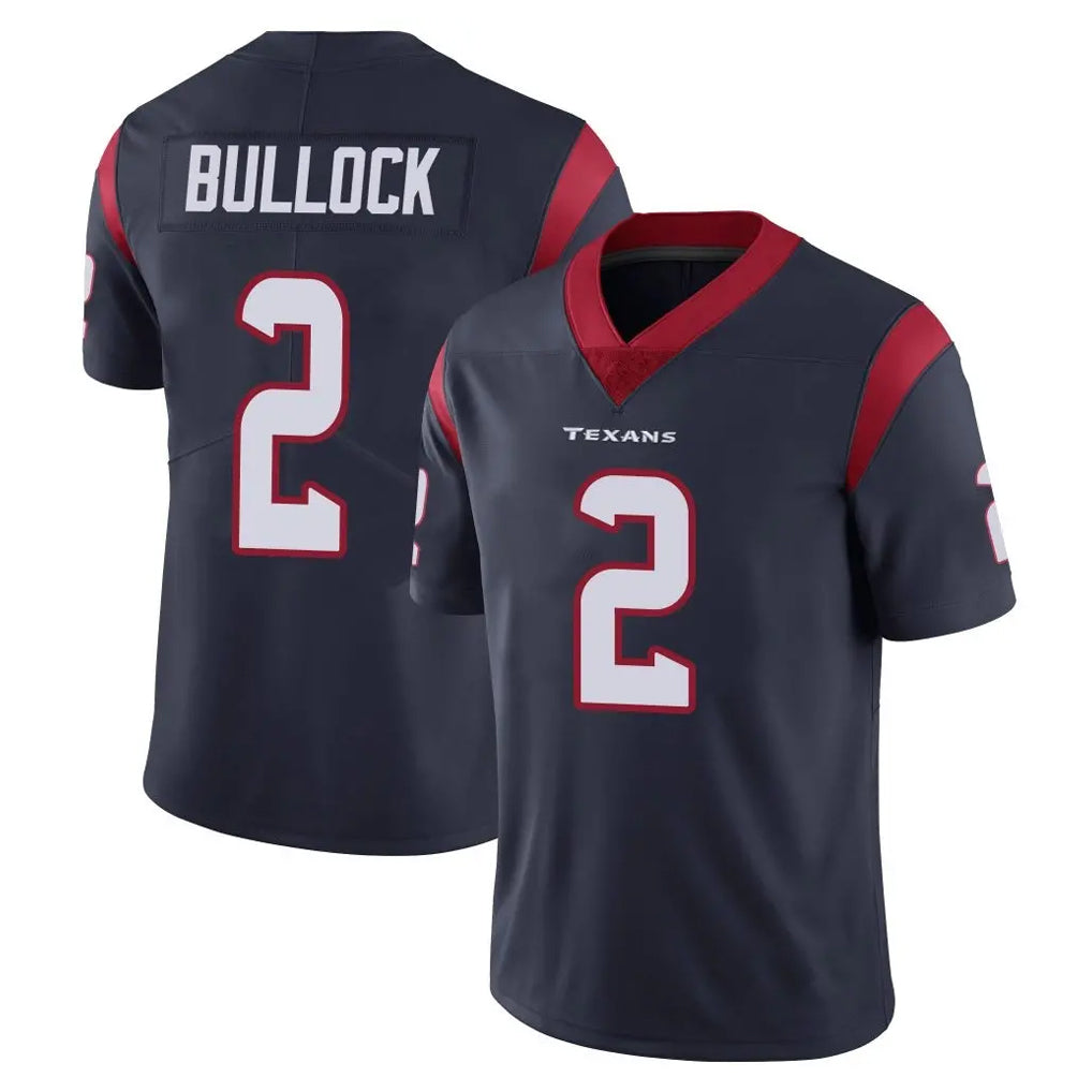 H.Texans #2 Calen Bullock Player Navy Limited Vapor Untouchable Home Game Gdoa Stitched Jerseys