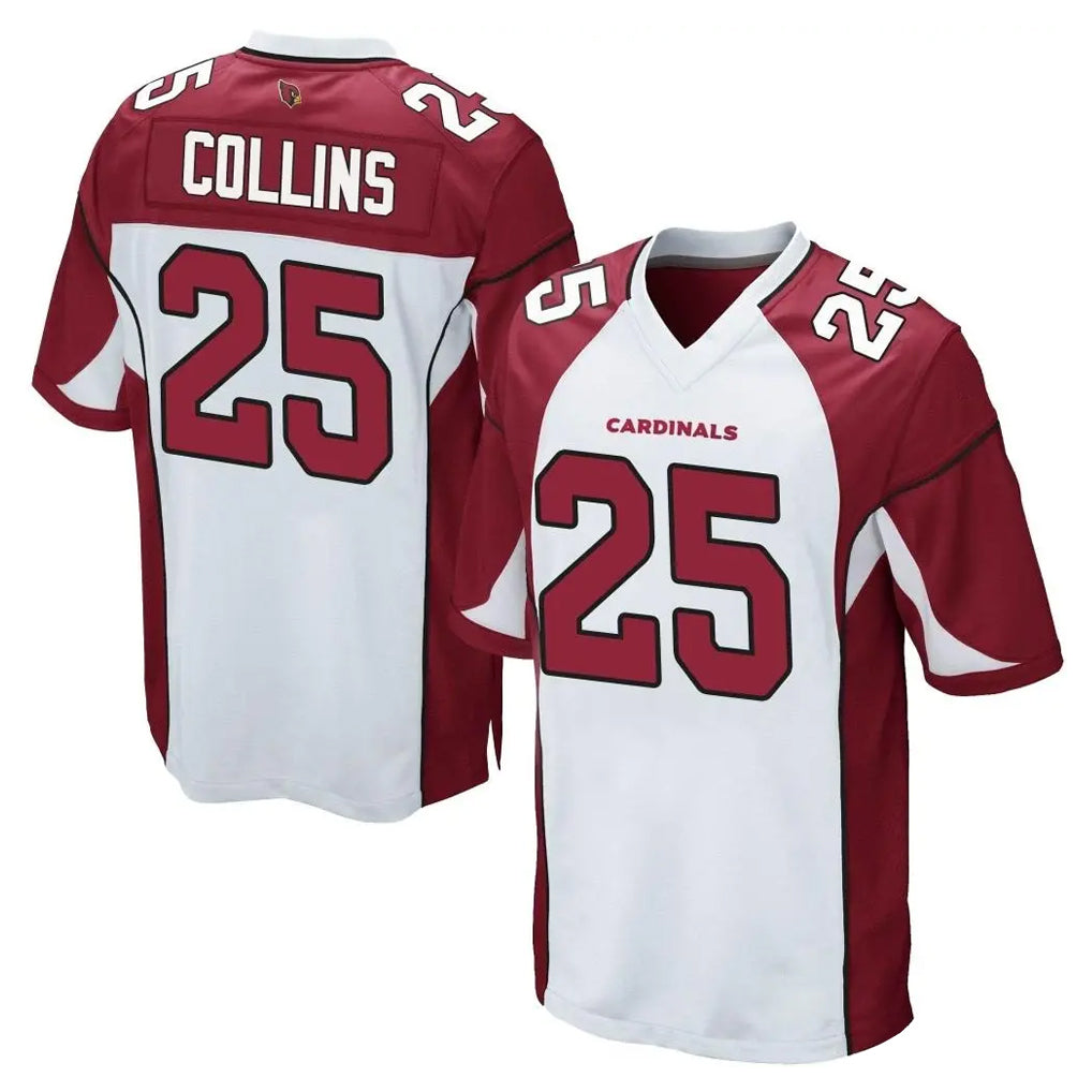 A.Cardinals #25 Zaven Collins Player White Cardinal Home Game Gdoa Stitched Jerseys