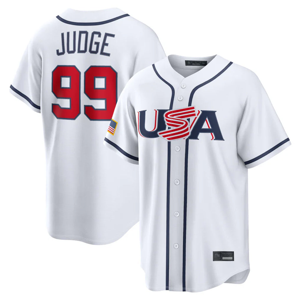 NY.Yankees #99 Aaron Judge Player White USA 2026 World Classic Limited Game Fdoa Stitched Jerseys