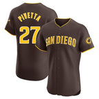 S.Diego Padres #27 Nick Pivetta Player Brown Home Limited Elite Fdoa Stitched Jerseys