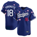 LA.Dodgers #18 Yoshinobu Yamamoto Player Royal Tokyo Series Vapor Premier Limited Fdoa Stitched Jerseys