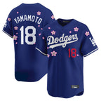 LA.Dodgers #18 Yoshinobu Yamamoto Player Royal Tokyo Series Vapor Premier Limited Fdoa Stitched Jerseys