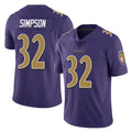 B.Ravens #32 Trenton Simpson Player Purple Color Rush Vapor Untouchable Limited Home Game Gdoa Stitched Jerseys