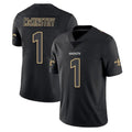 NO.Saints #1 Kool-Aid McKinstry Player Black Impact Limited Home Game Gdoa Stitched Jerseys