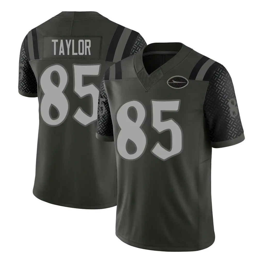 NY.Jets #85 Mason Taylor Player Green Limited 2025 Rivalries Collection Home Game Gdoa Stitched Jerseys