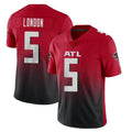 A.Falcons #5 Drake London Player Red Vapor Untouchable Limited Home Game Gdoa Stitched Jerseys