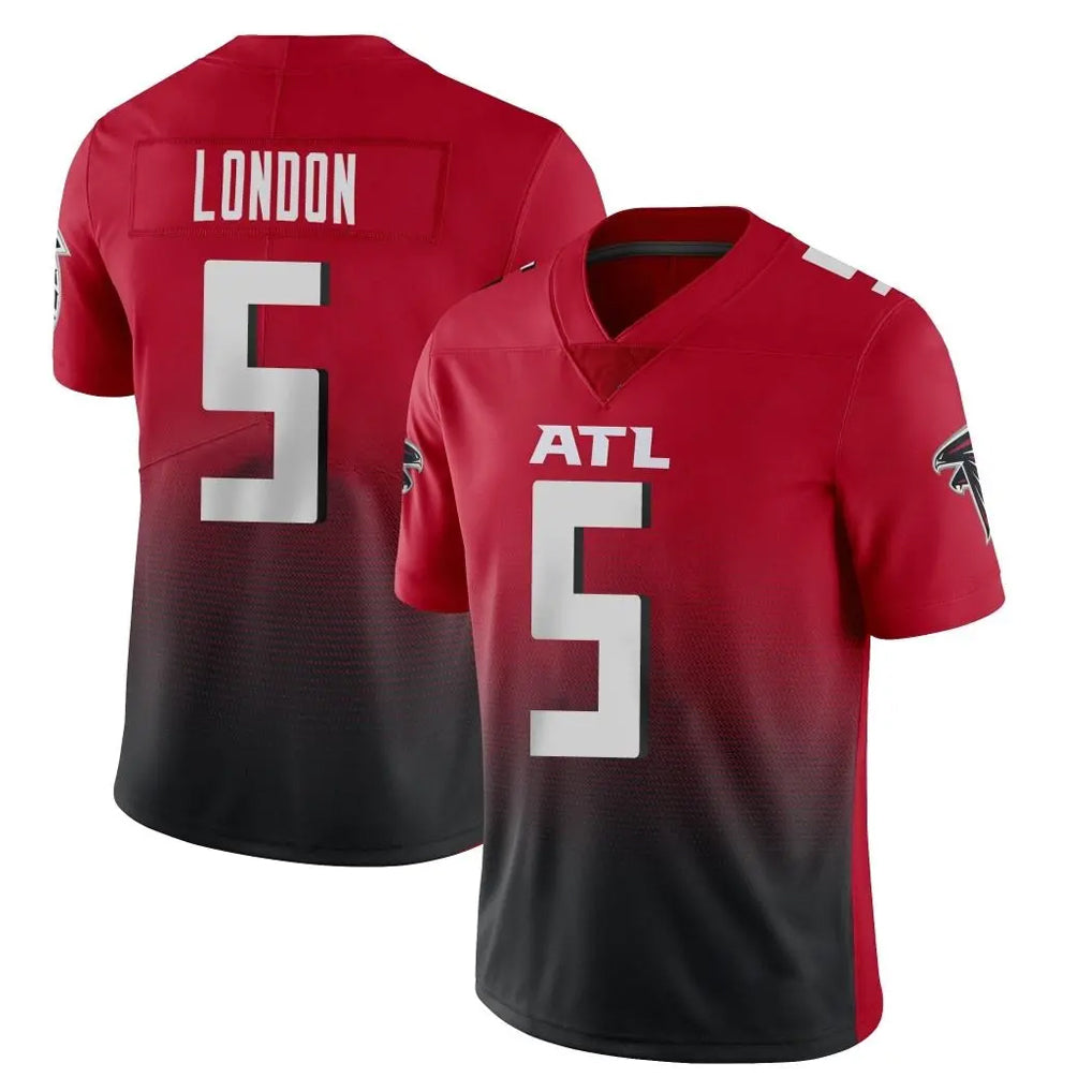 A.Falcons #5 Drake London Player Red Vapor Untouchable Limited Home Game Gdoa Stitched Jerseys