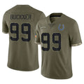 IN.Colts #99 DeForest Buckner Player Olive Salute To Service Limited Gdoa Stitched Jerseys