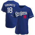 LA.Dodgers #18 Yoshinobu Yamamoto Player Royal Limited Elite Home Fdoa Stitched Jerseys