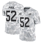 M.Dolphins #52 Patrick Paul Player Arctic Camo Salute To Service Limited Game Gdoa Stitched Jerseys