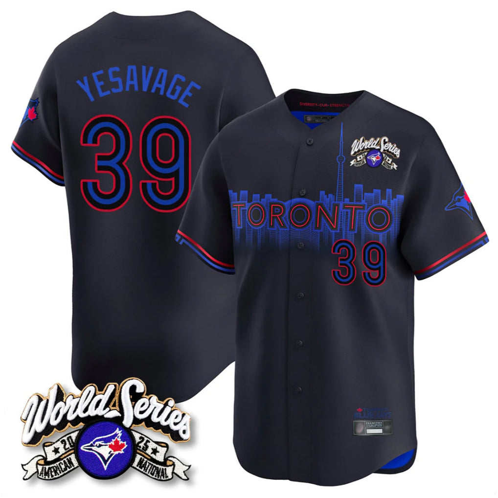 T.Blue Jays #39 Trey Yesavage Player Black 2025 American League Limited All Fdoa Stitched Jerseys