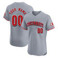 Custom C.Reds Gray Limited Elite Home Game Any Name & Number Gdoa Stitched Jerseys