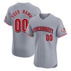 Custom C.Reds Gray Limited Elite Home Game Any Name & Number Gdoa Stitched Jerseys