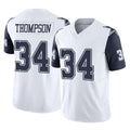 D.Cowboys #34 Jalen Thompson Player White-Navy Limited Vapor F.U.S.E. Home Game Gdoa Stitched Jerseys