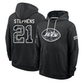NY.Jets #21 Brandon Stephens Player 2026 Black Logo Pullover Hoodies Limited Game Gdoa Stitched Jerseys