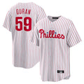 P.Phillies #59 Jhoan Duran Player White Home Game Fdoa Stitched Jerseys