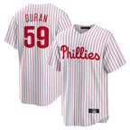 P.Phillies #59 Jhoan Duran Player White Home Game Fdoa Stitched Jerseys
