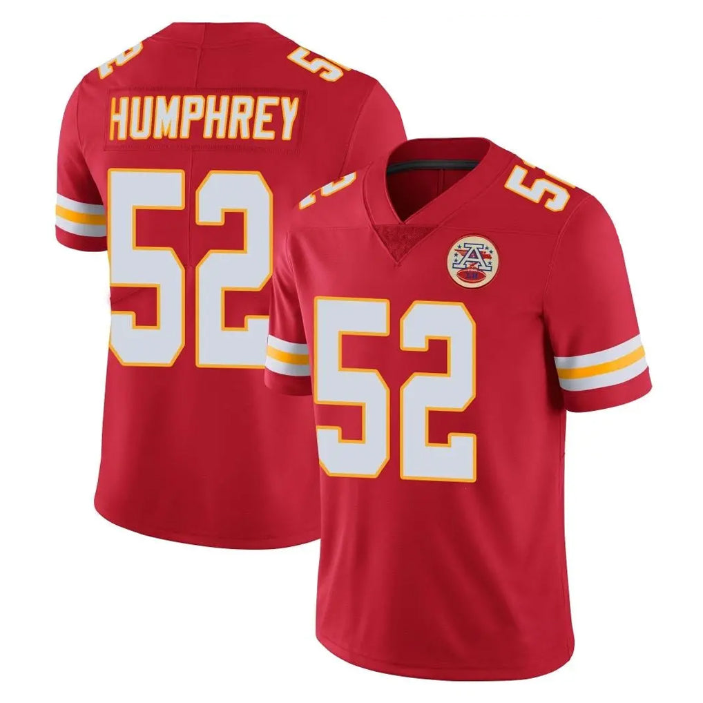 KC.Chiefs #52 Creed Humphrey Player Red Limited Vapor Untouchable Home Game Gdoa Stitched Jerseys